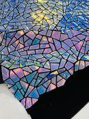 Broken Glass Sequin Velvet 58" Wide