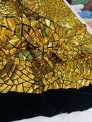 Broken Glass Sequin Velvet 58" Wide