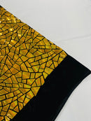 Broken Glass Sequin Velvet 58" Wide