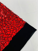 Broken Glass Sequin Velvet 58" Wide