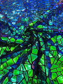 Broken Glass Sequin Velvet 58" Wide