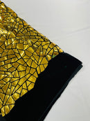 Broken Glass Sequin Velvet 58" Wide