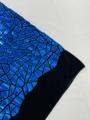 Broken Glass Sequin Velvet 58" Wide