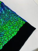 Broken Glass Sequin Velvet 58" Wide