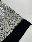 Broken Glass Sequin Velvet 58" Wide