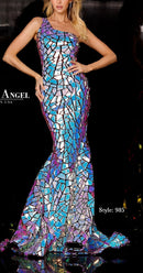 Broken Glass Sequin Velvet 58" Wide