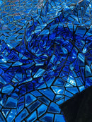 Broken Glass Sequin Velvet 58" Wide