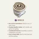 Supreme Solids - 2.5" Roll - Shades of Brown & Tan (20 cuts)