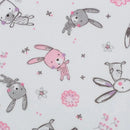 Digital Cuddle Blush Bunny Hop 58" - 60" Fabric per yard