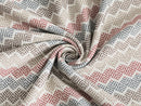 Burgundy Chevron Upholstery Fabrics - Outdoor & Indoor