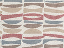 Burgundy Geometric Upholstery Fabric - Outdoor & Indoor