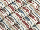 Burgundy Striped Upholstery Fabric - Outdoor & Indoor