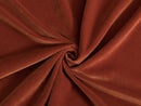 Burnt Orange Velvet Upholstery Fabric - Soft & Luxurious