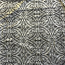 Lili Damask Burnout Stretch Velvet Fabric
