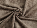 Coffee Chenille Upholstery Fabric - Textured & Silky