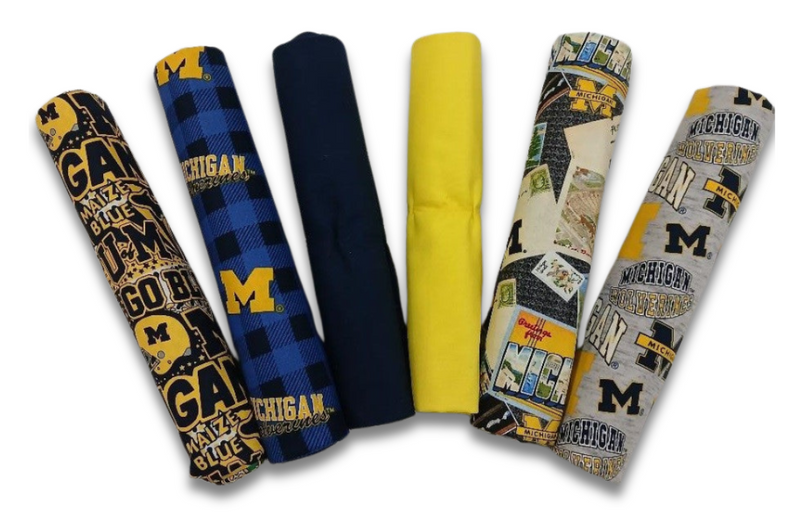 Michigan Wolverines - One Yard Bundle - 6 pack (Blue)