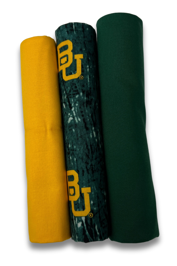 Baylor Bears - One Yard Bundle - 3 pack (Green & Gold)