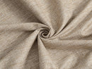 Cream Beige Woven Upholstery Fabric - Linen Look