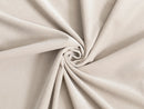 Cream Beige Velvet Upholstery Fabric - Soft & Luxurious