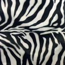 Big Zebra Print Velboa Faux Fur Fabric