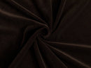 Dark Brown Velvet Upholstery Fabric - Soft & Luxurious