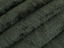 Dark Green Chenille Upholstery Fabric - Textured & Silky