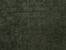 Dark Green Chenille Upholstery Fabric - Textured & Silky