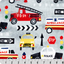 Digital Cuddle Multi 1St Responders 58" - 60" Fabric per yard