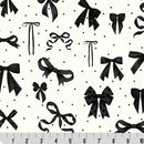 Digital Cuddle Black Bowtique 58" - 60" Fabric per yard