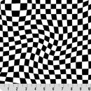 Digital Cuddle Black Checkmate 58" - 60" Fabric per yard