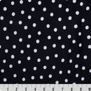 Digital Cuddle Black Dot 58" - 60" Fabric per yard