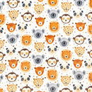 Digital Cuddle Natural Heads Up 58" - 60" Fabric per yard