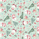 Digital Cuddle Juniper Jolly Santa 58" - 60" Fabric per yard