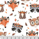 Digital Cuddle Multi Leaf Me Be 58" - 60" Fabric per yard