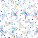Digital Cuddle Snow Mariposa 58" - 60" Fabric per yard