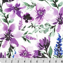 Digital Cuddle Wisteria Spring Flowers 58" - 60" Fabric per yard