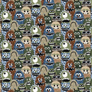 Digital Cuddle Loden Tickle Monster 58" - 60" Fabric per yard
