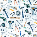 Digital Cuddle Multi Tool Time 58" - 60" Fabric per yard
