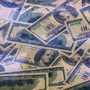 Hologram Mystique Money Print Spandex Fabric