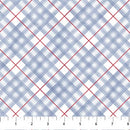 Little Donkey's Christmas Diagonal Check Blue