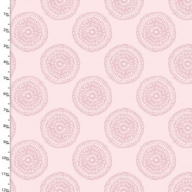 Mommy & Me - Medallion - Pink Flannel