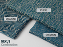 Striped Woven Upholstery Fabric | Nexus Pulse