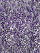 Fashion Glitter Design On A Mesh Lace 54” Wide| New Creations Fabric & Foam Inc.