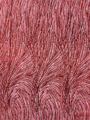 Fashion Glitter Design On A Mesh Lace 54” Wide| New Creations Fabric & Foam Inc.