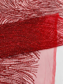 Fashion Glitter Design On A Mesh Lace 54” Wide| New Creations Fabric & Foam Inc.
