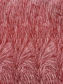 Fashion Glitter Design On A Mesh Lace 54” Wide| New Creations Fabric & Foam Inc.
