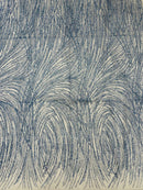 Fashion Glitter Design On A Mesh Lace 54” Wide| New Creations Fabric & Foam Inc.