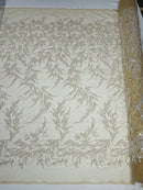 Fashion Beaded Vine Lace 54" Wide| New Creations Fabric & Foam Inc.