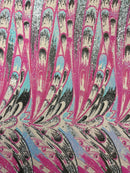 Feather Wing Sequin Fabric 54” Wide| New Creations Fabric & Foam Inc.