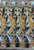 Feather Wing Sequin Fabric 54” Wide| New Creations Fabric & Foam Inc.